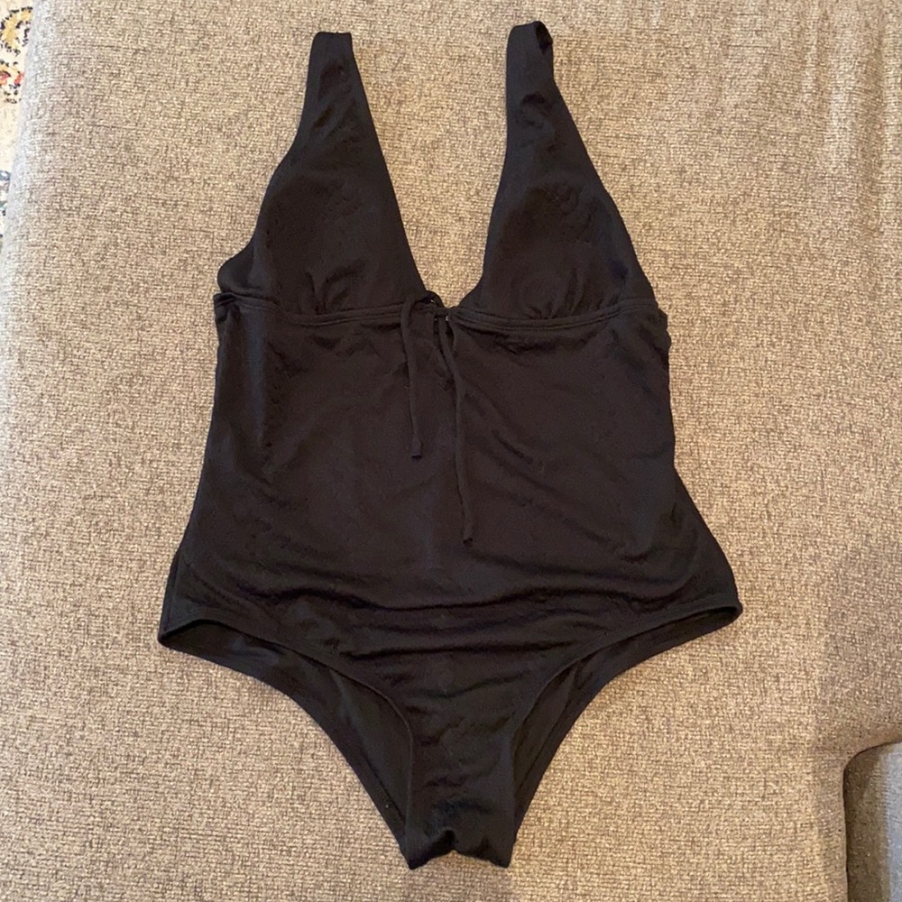 Black One Piece Target Swim Suit